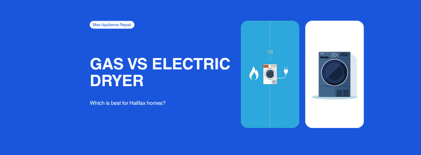 Gas flame versus electric plug comparison for dryers