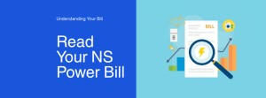 Electricity bill with magnifying glass and appliance cost chart