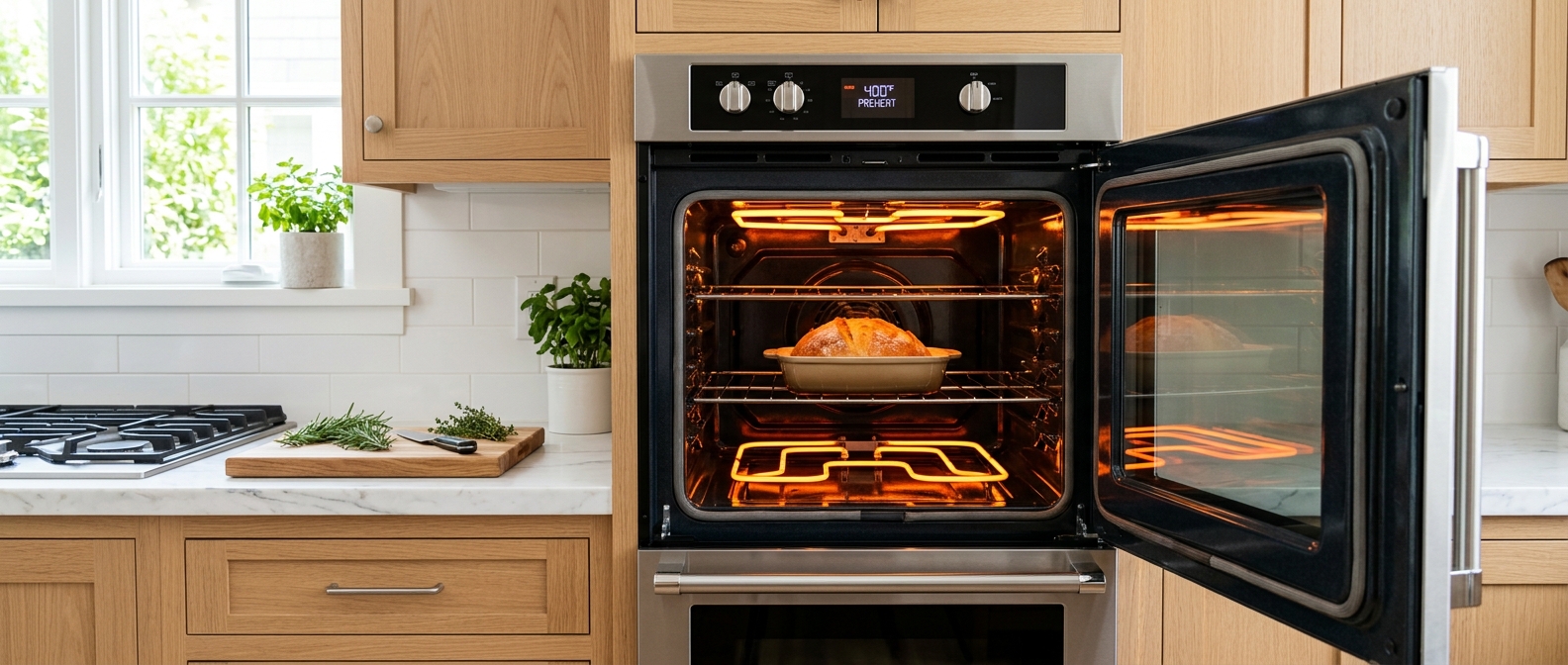 Oven not heating diagnosis in a Halifax kitchen
