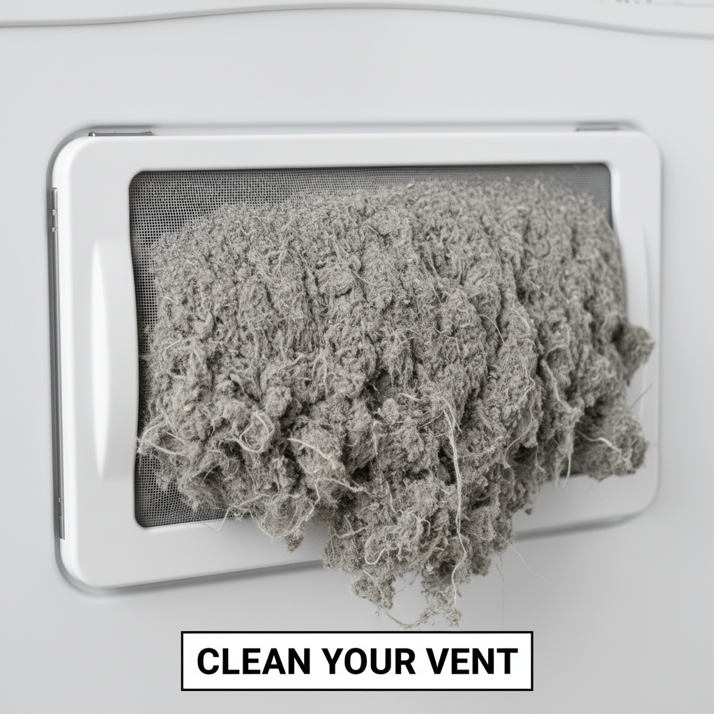lint trapped in dryers