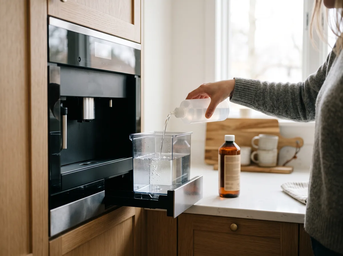 built in coffee machine maintenance descaling