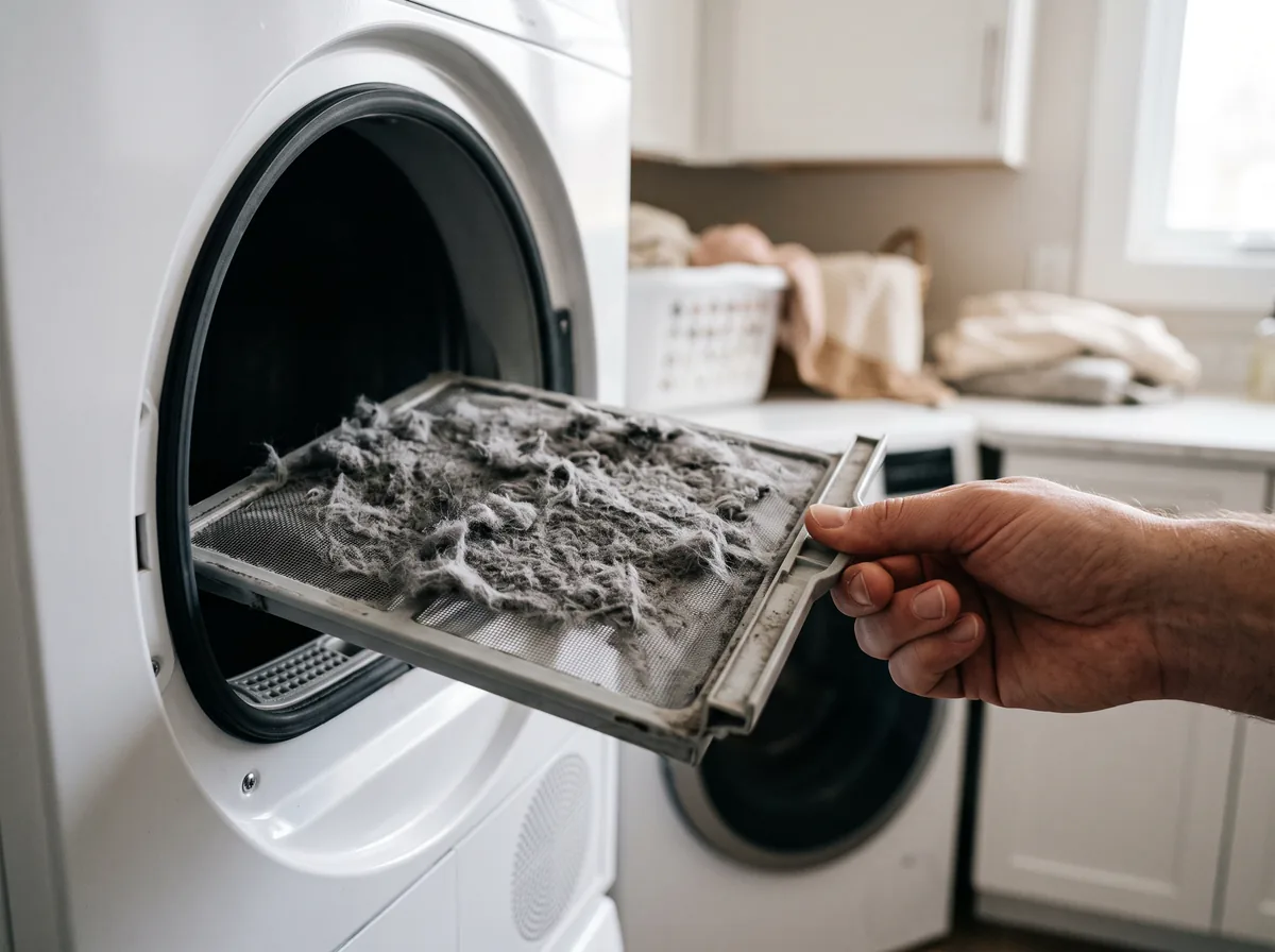 dryer getting too hot lint film